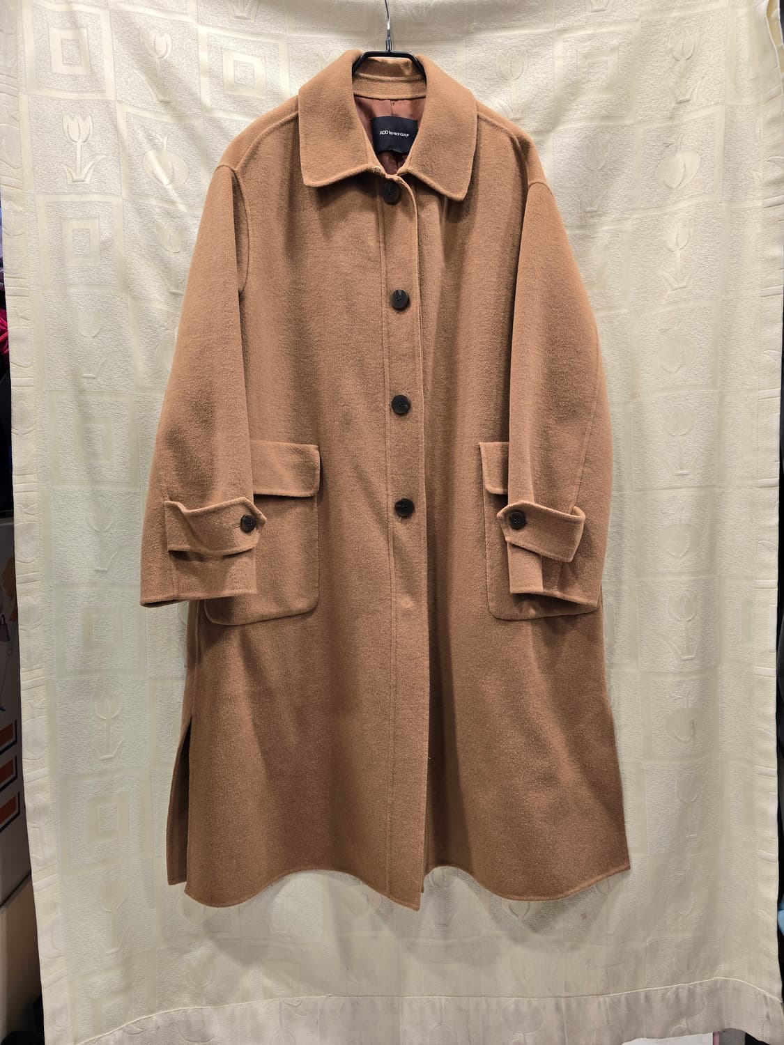 나이스클랍 모 캐시미어 혼방 핸드메이드 롱 코트 66~77 상품이미지1