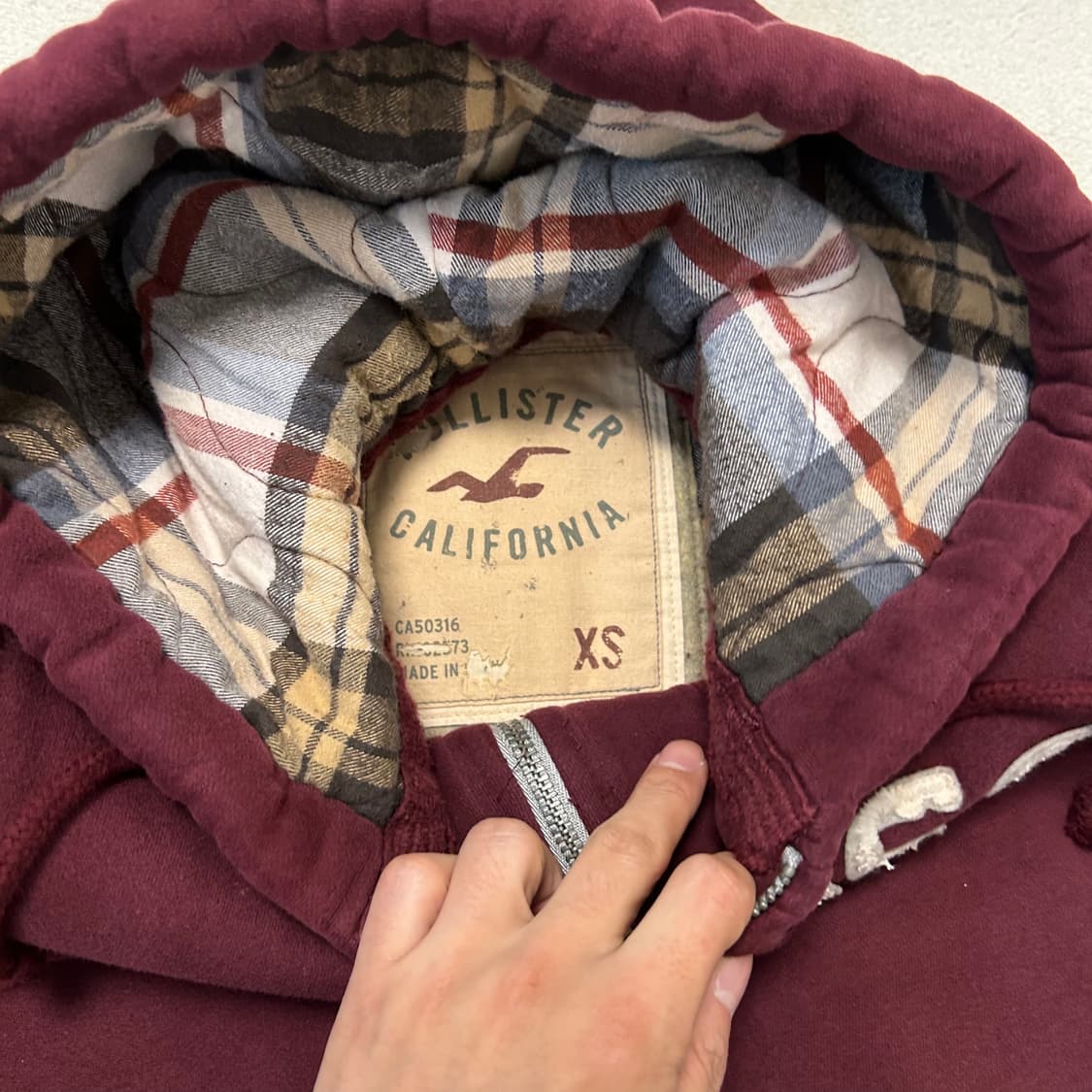 홀리스터 누빔후드집업 상품이미지3