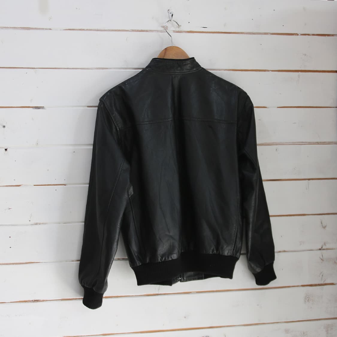 (착용컷) 리얼 레더 블루종 (남성용 95~98) 상품이미지3