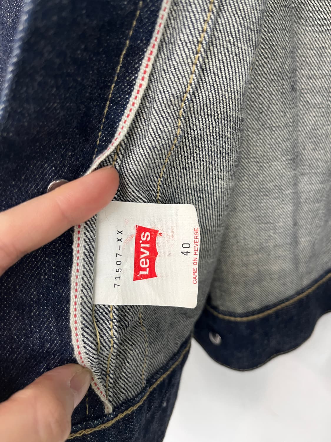 90's 리바이스 71507 데님 자켓 상품이미지10