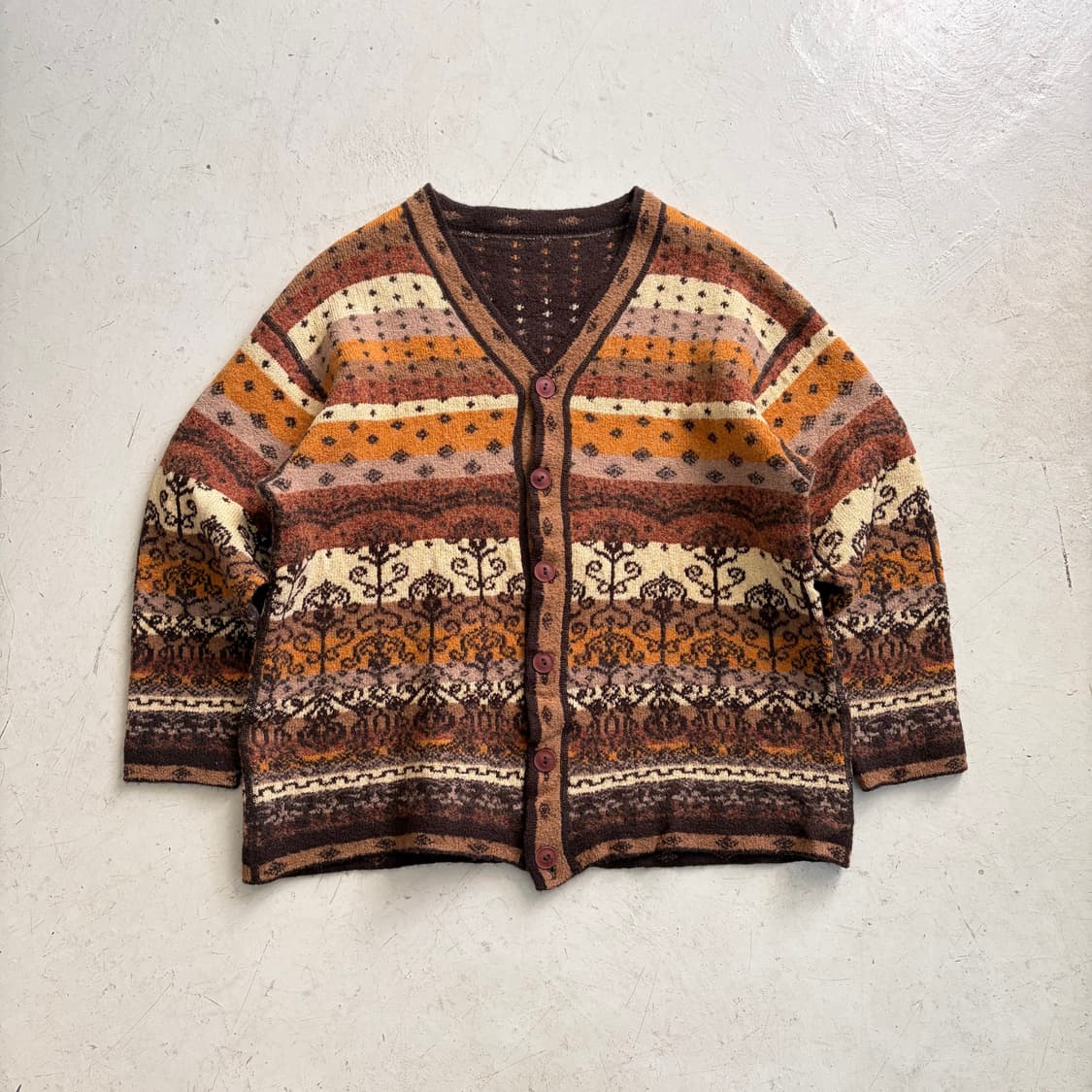 90s 노르딕 빈티지 울 가디건 L 상품이미지1