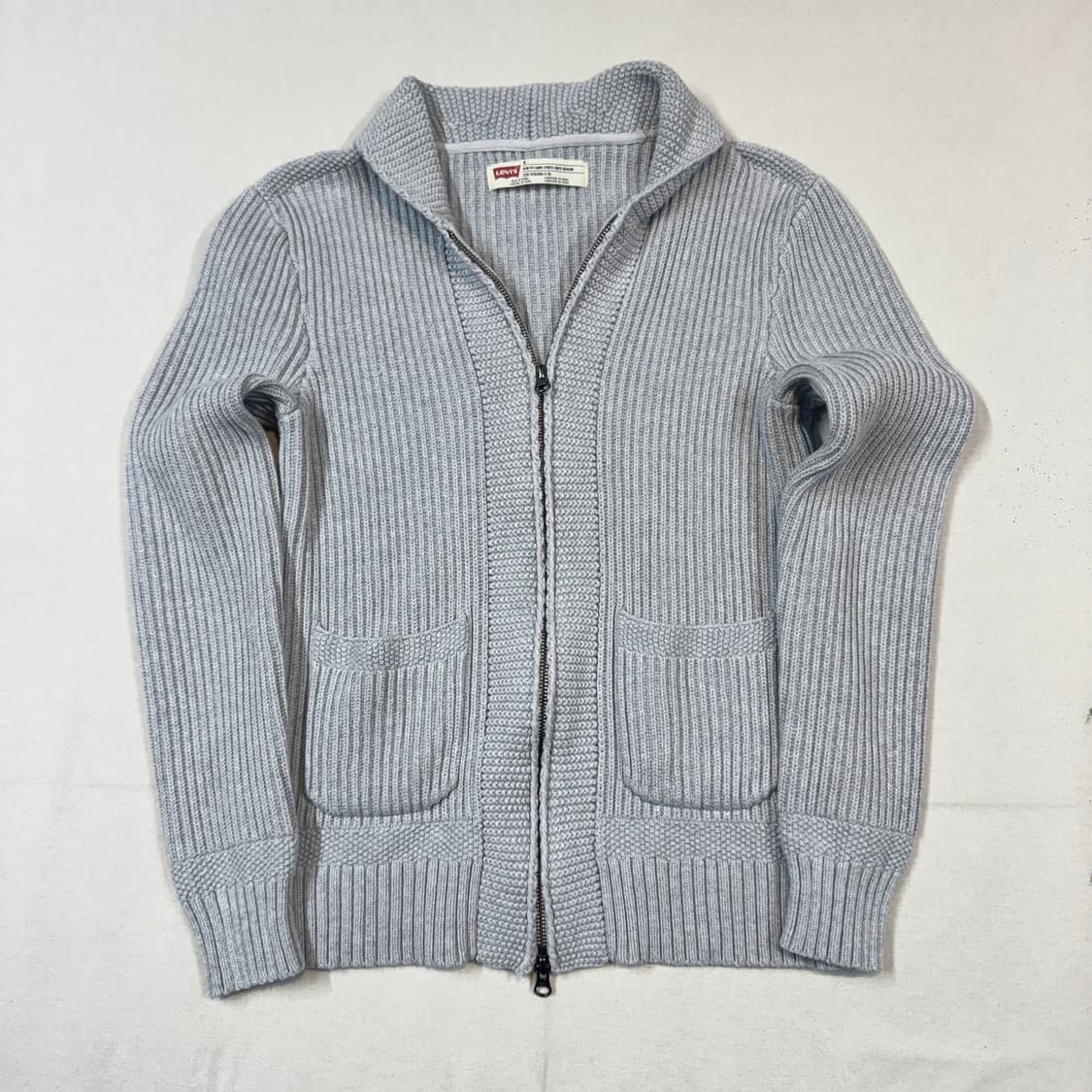 M) 리바이스 코튼 니트 집업 가디건 상품이미지1