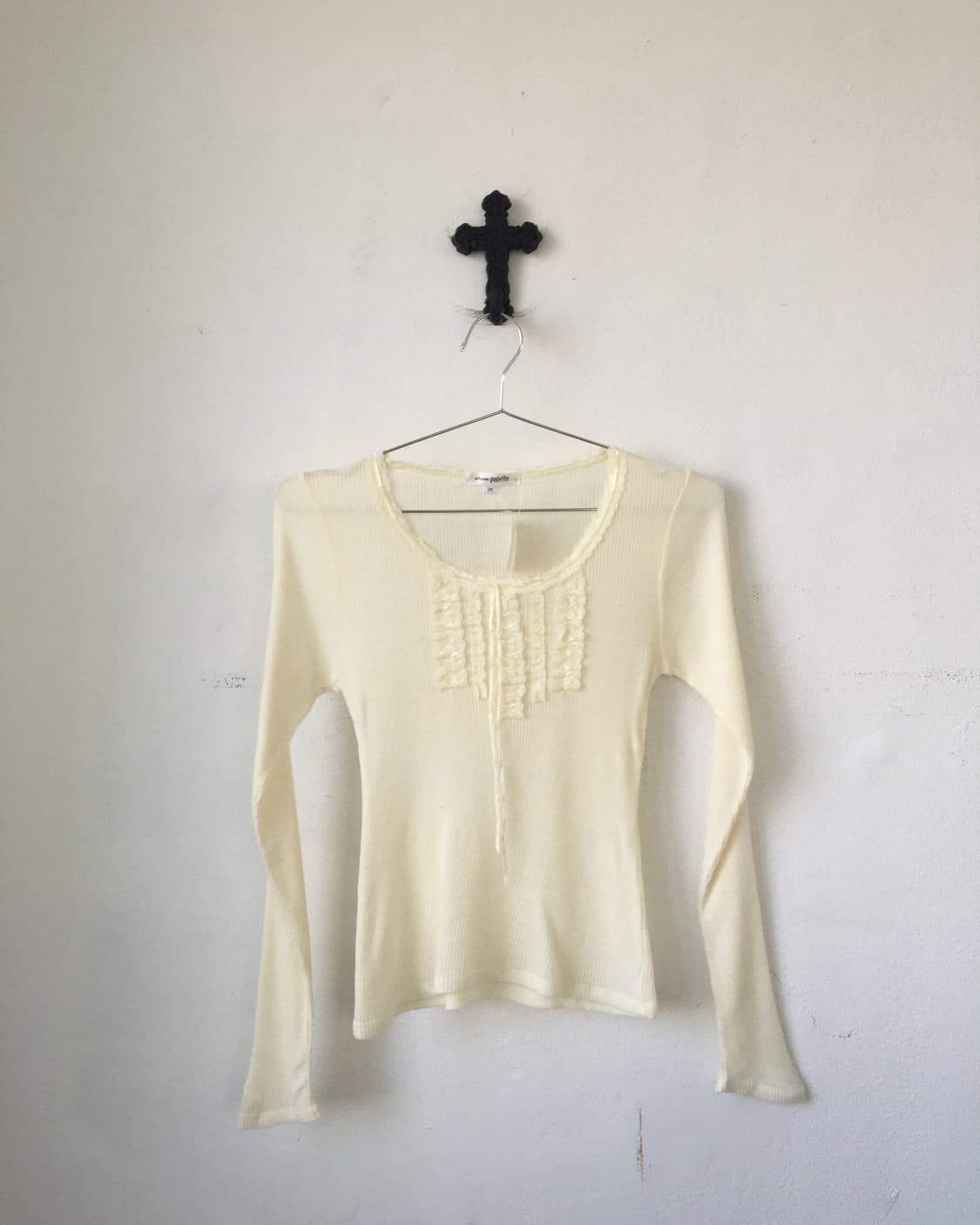 Frill point ribbed knit 상품이미지2