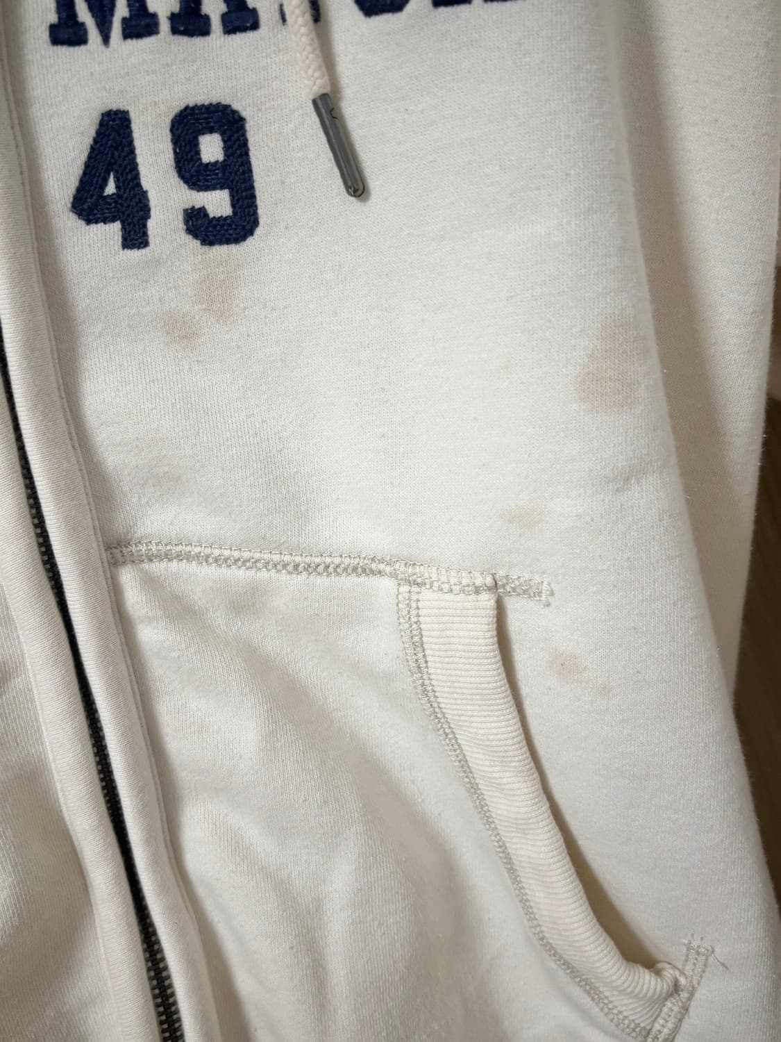 후아유 퍼스트 매치 후드집업 아이보리 s 상품이미지4