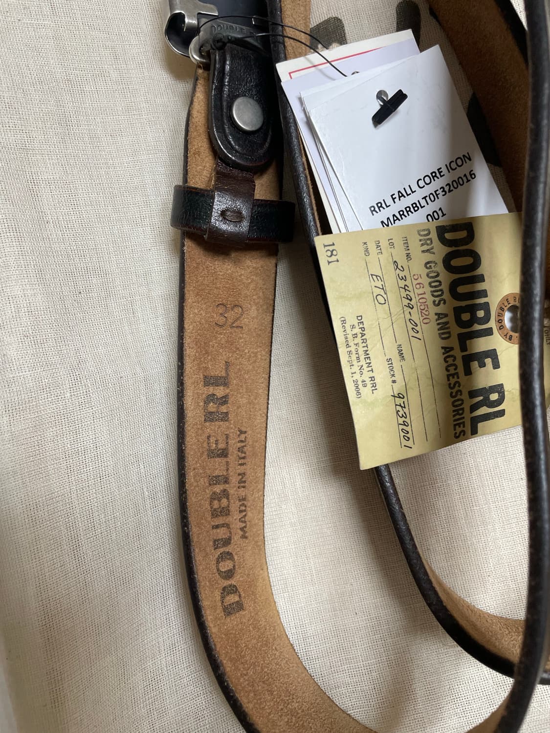 Rrl 빈센스벨트 블랙 새상품 32 상품이미지3