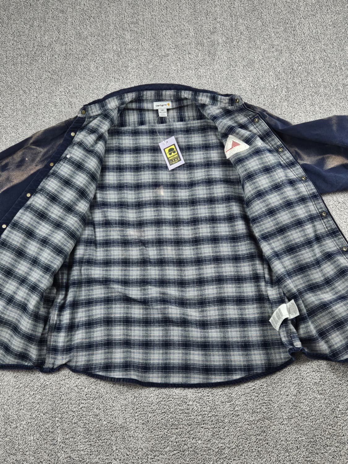 칼하트 다잉 워시드 워크 셔츠 자켓 ( 2XL ) / 9920 상품이미지9