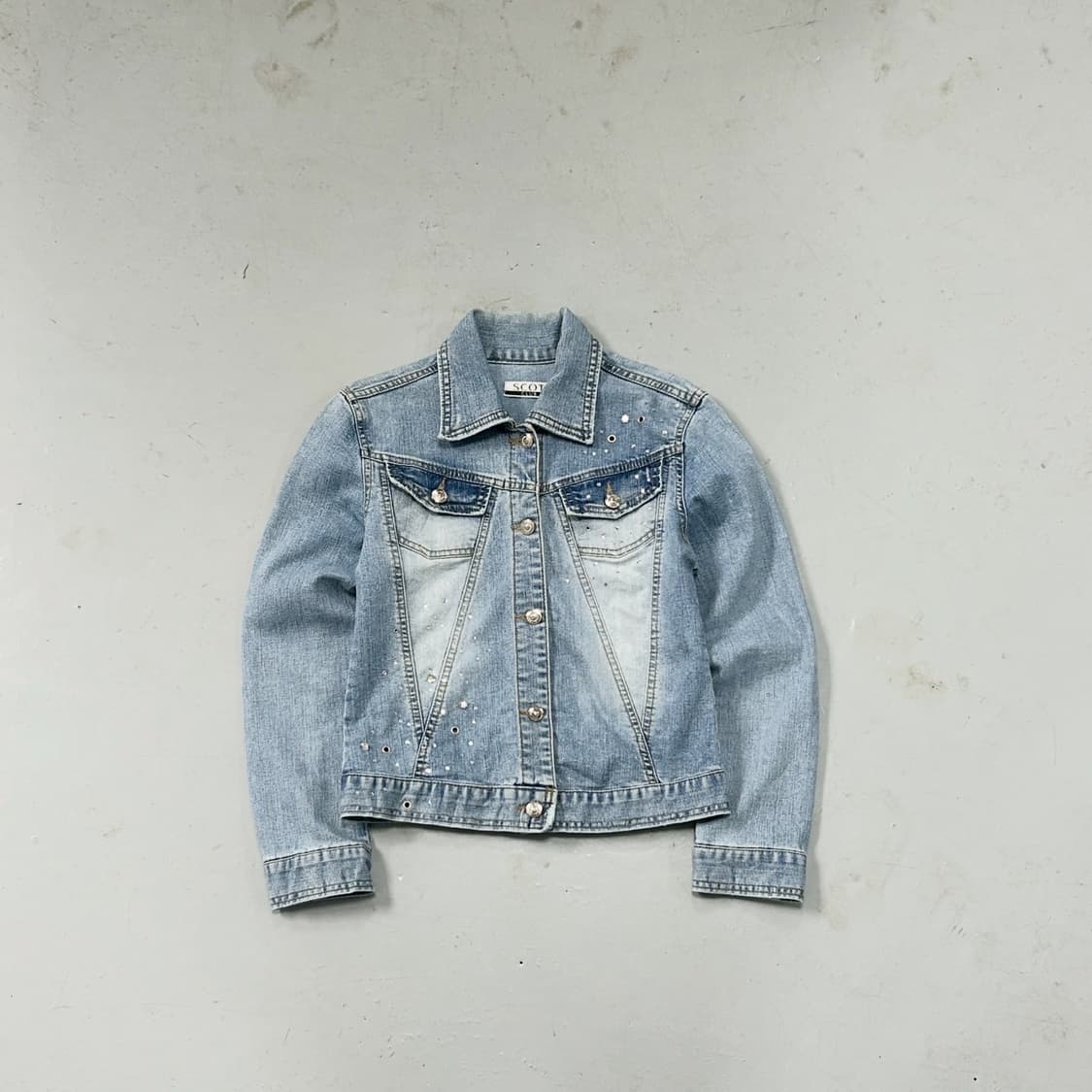 SCOT 큐빅 워시드 데님  상품이미지2