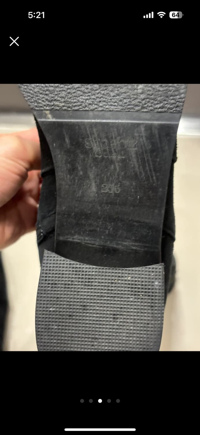 스웨이드 블랙 부츠 245mm 상품이미지3