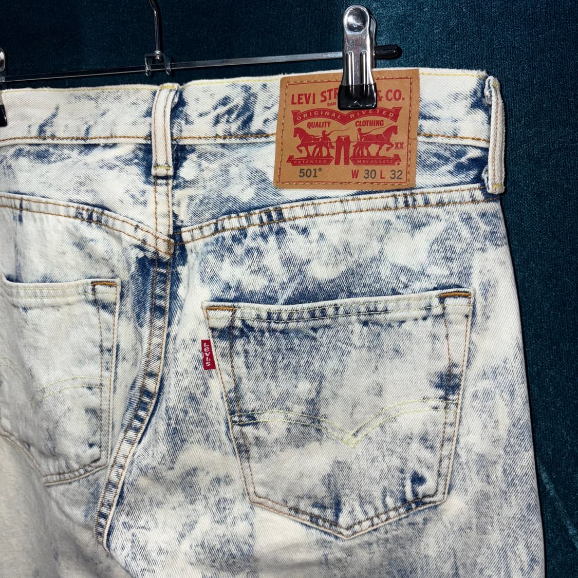 (30) 리바이스 501 애시드 블리치 워시드 아웃 진 상품이미지5