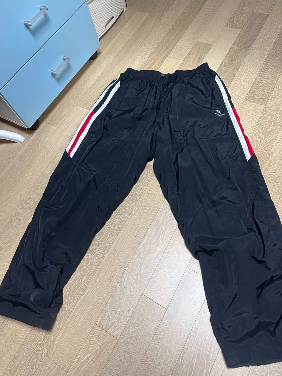 (50)발렌시아가 스포티B트랙 팬츠 블랙 상품이미지1