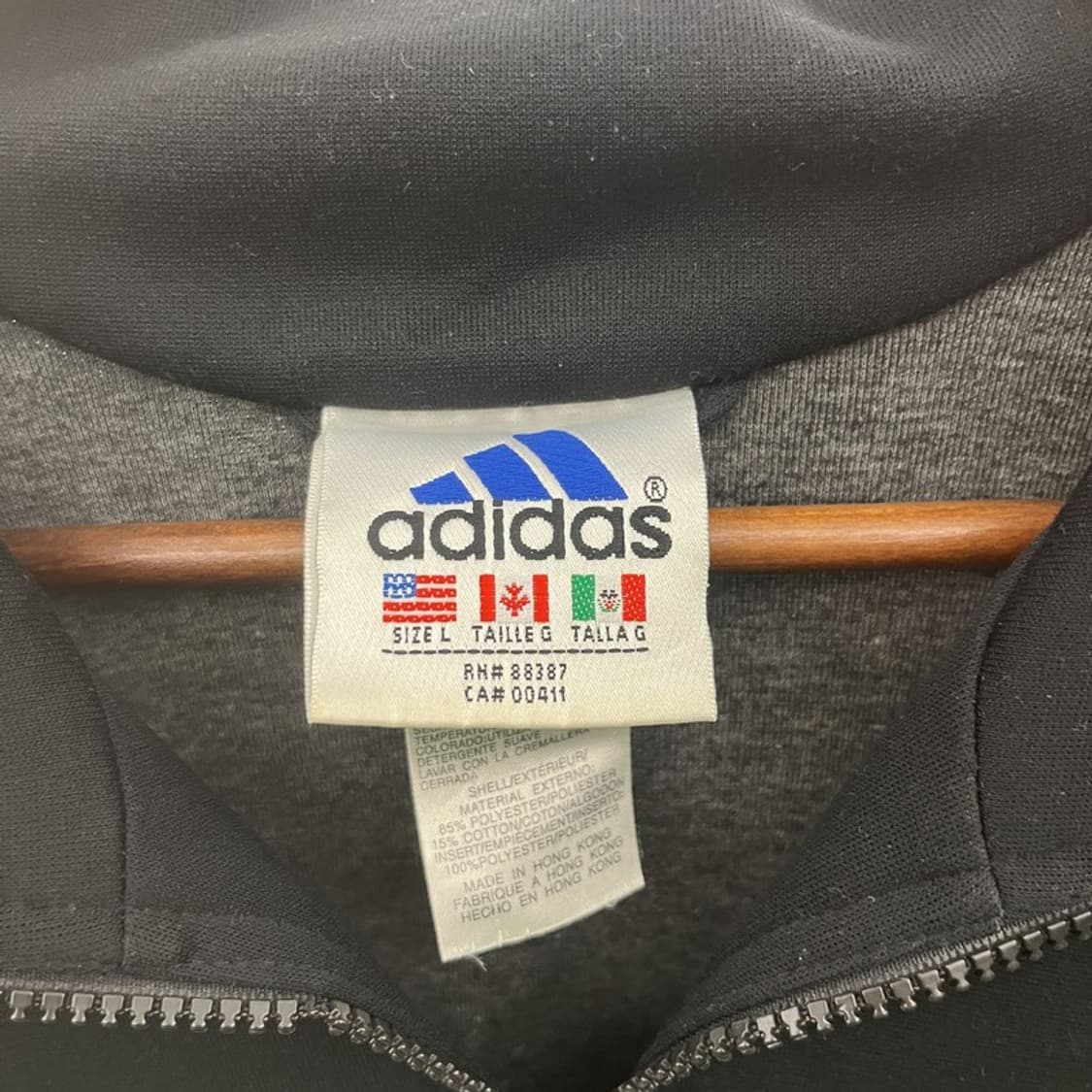 아디다스 올드스쿨 레트로 펑크 라인 져지 집업 L C10377 상품이미지5