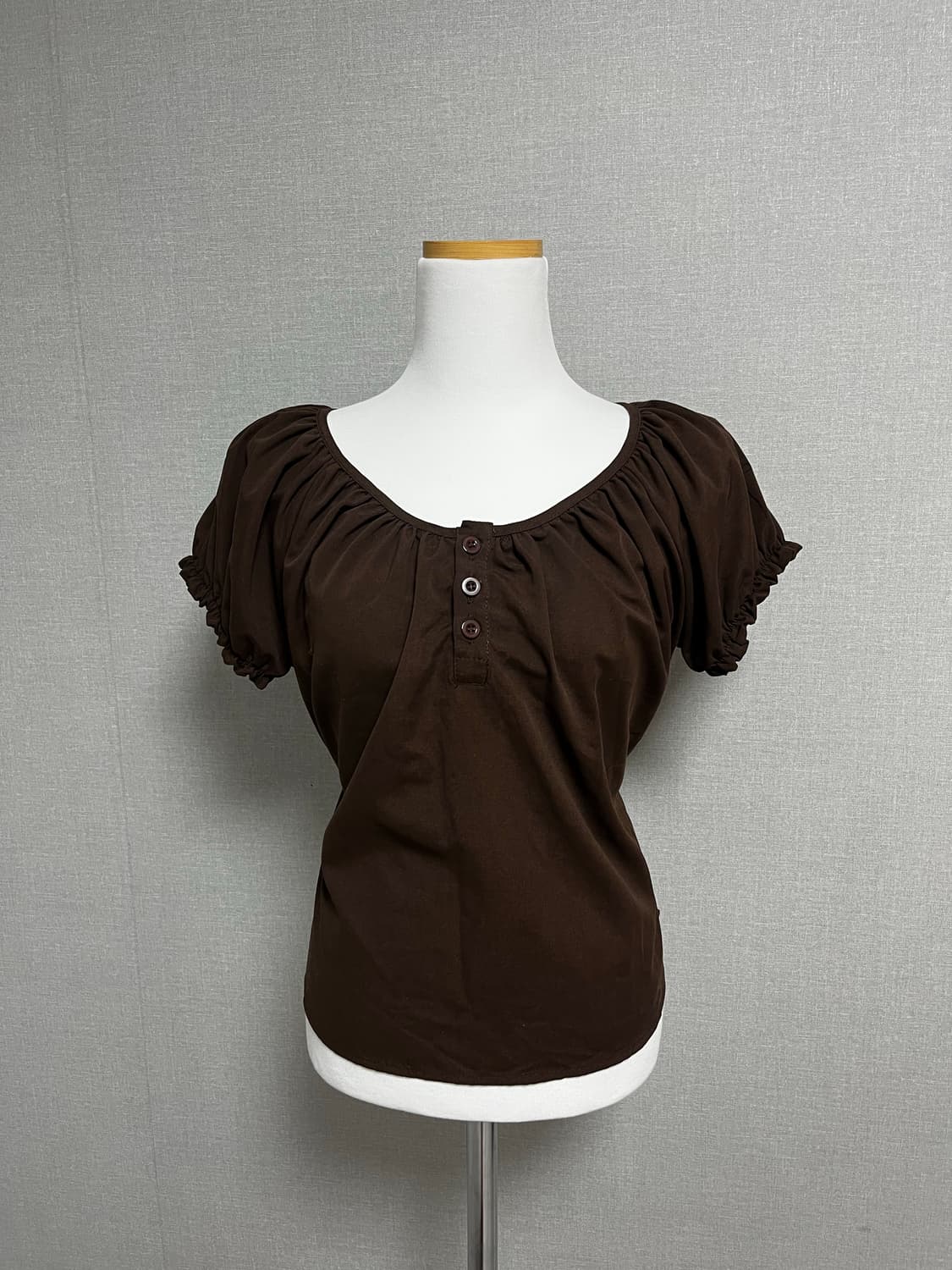 빈티지 브라운 블라우스 상품이미지1