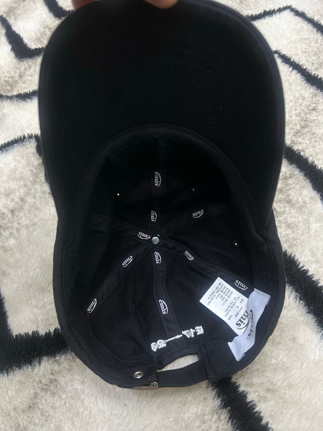 Emis 와펜 볼캡/블랙 상품이미지4