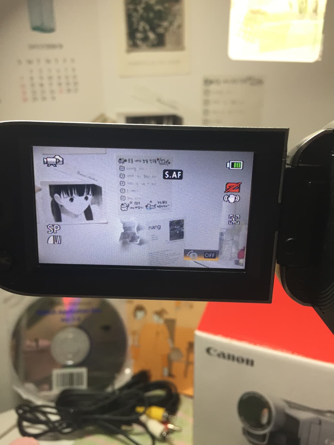 <거의 새상품> Canon ivis hf r100 캐논 캠코더 풀박스✨ 상품이미지2