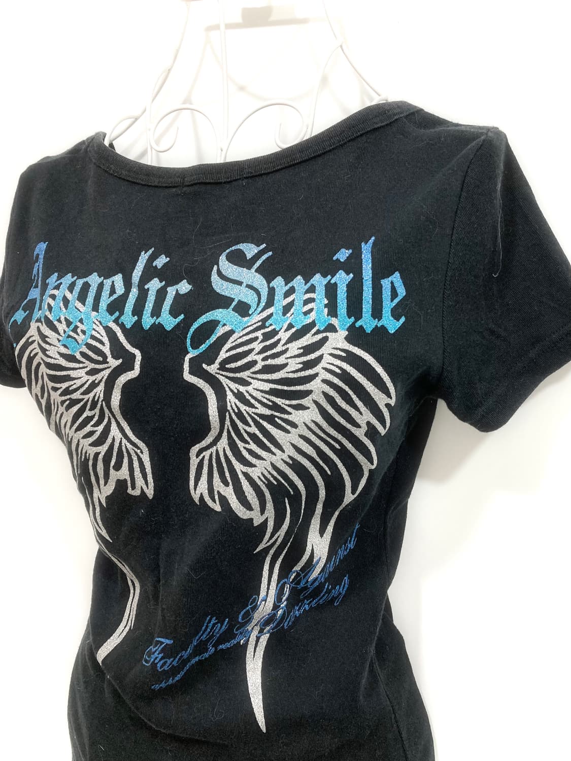 y2k wing lettering short sleeved 상품이미지2