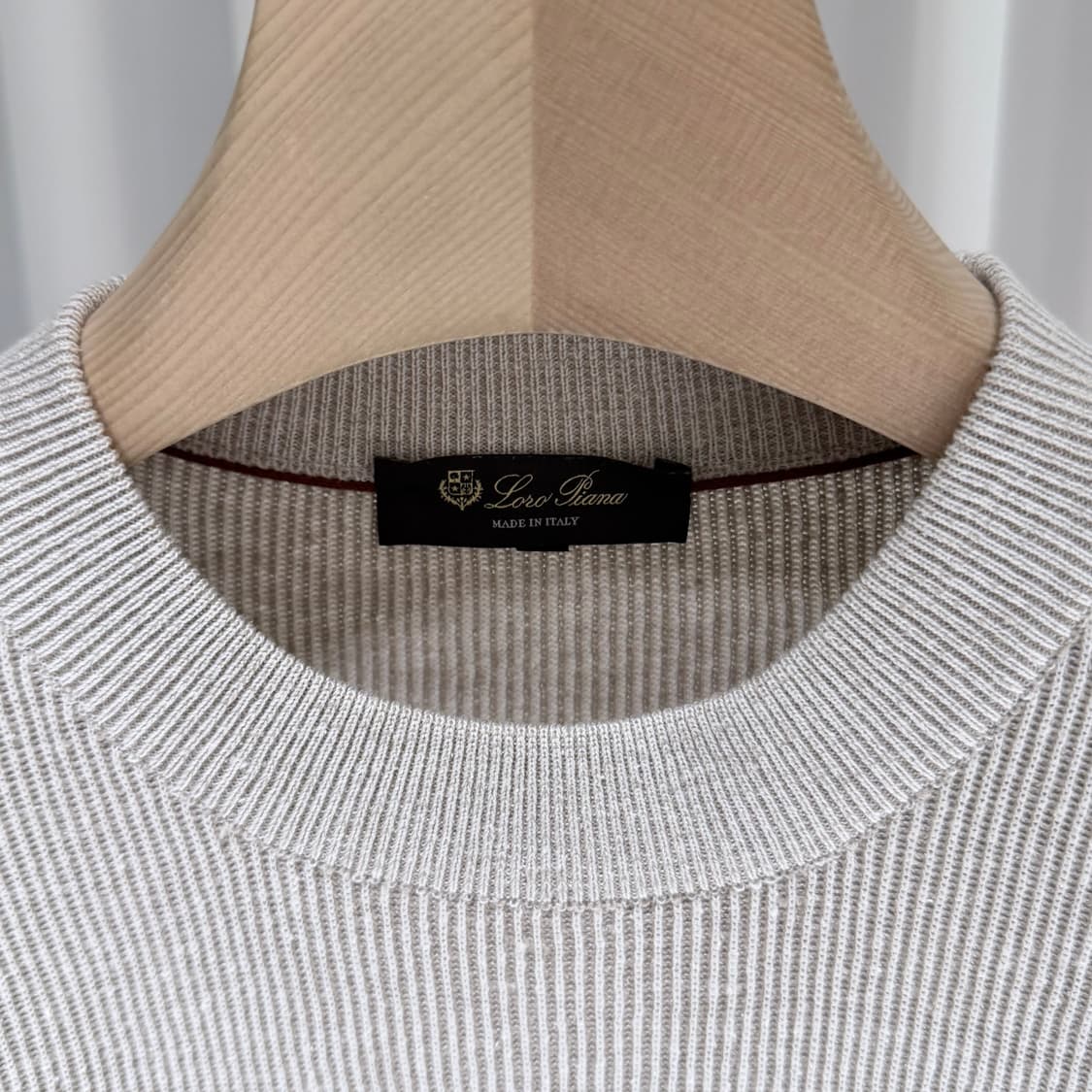 (S/52) / 로로피아나 실크 풀오버 니트 스웨터 아이보리 상품이미지4