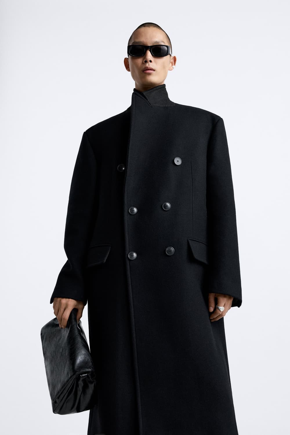 [자라] 울블렌드 더블 브레스트 코트 상품이미지4