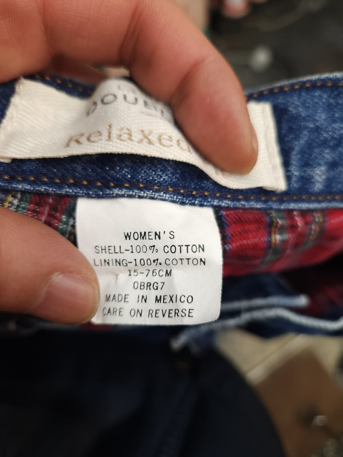 엘엘빈 릴렉스핏 플란넬체크 안감 데님팬츠

 상품이미지5