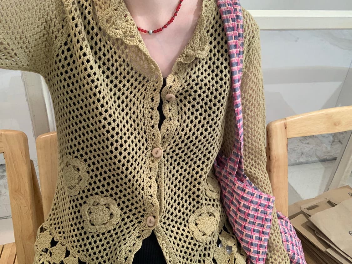 Mash flower cardigan 상품이미지7