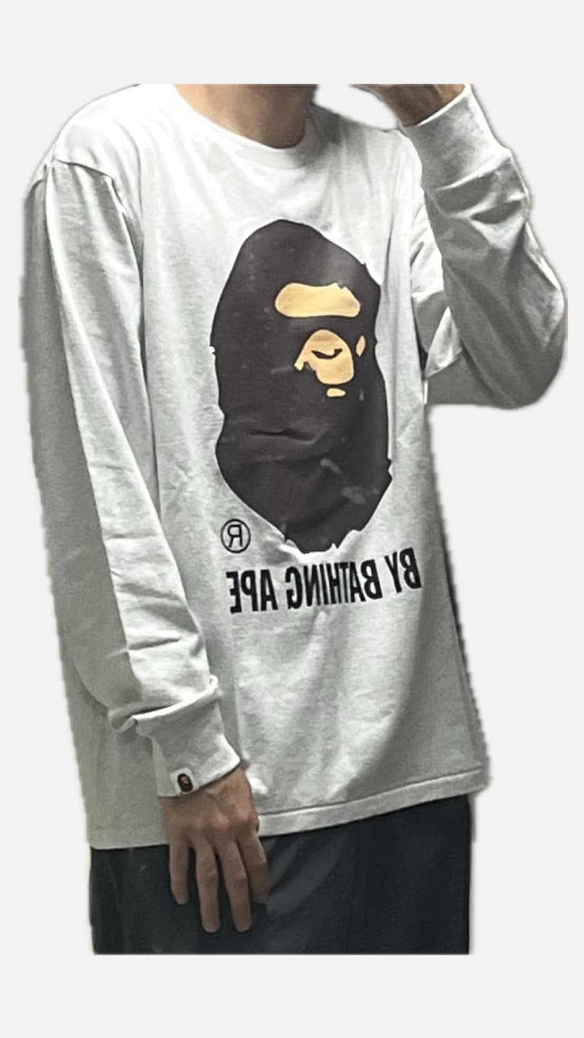 베이프 롱슬리브 오트밀 L 상품이미지3