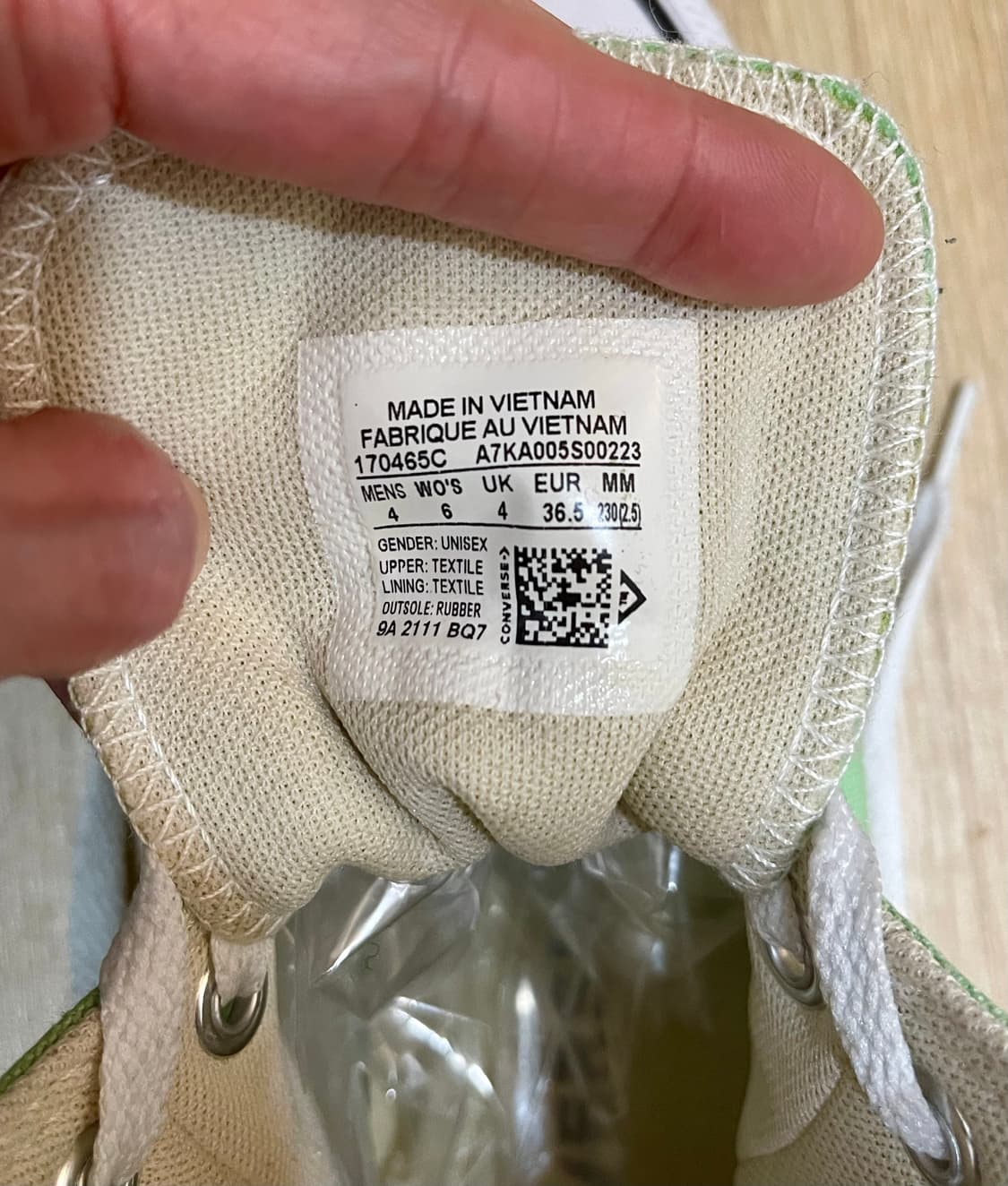 Converse 컨버스 척테일러 올스타 하이 - 파스텔 민트/235 상품이미지5