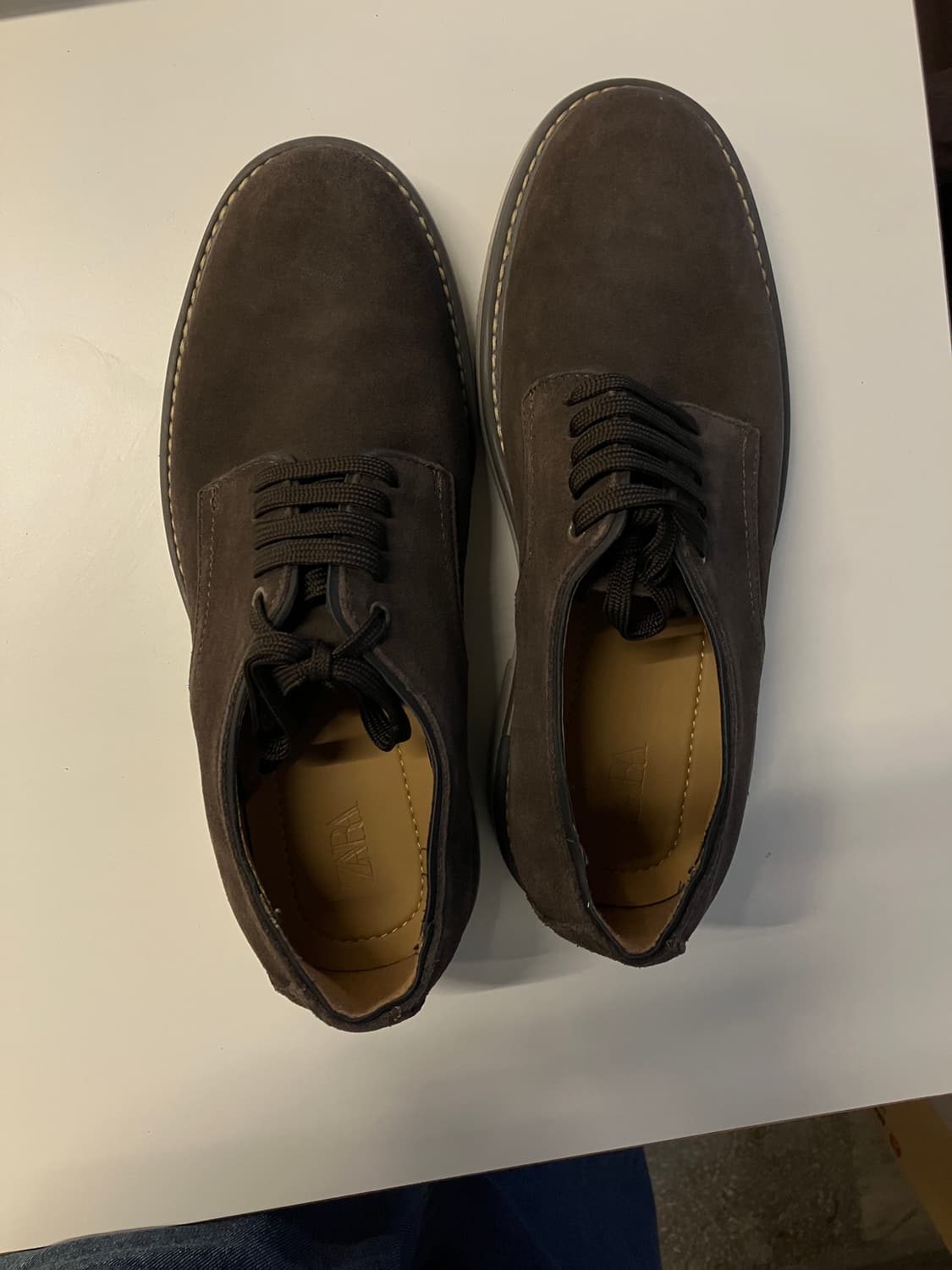 zara 스웨이드 더비 모카컬러 43 상품이미지4