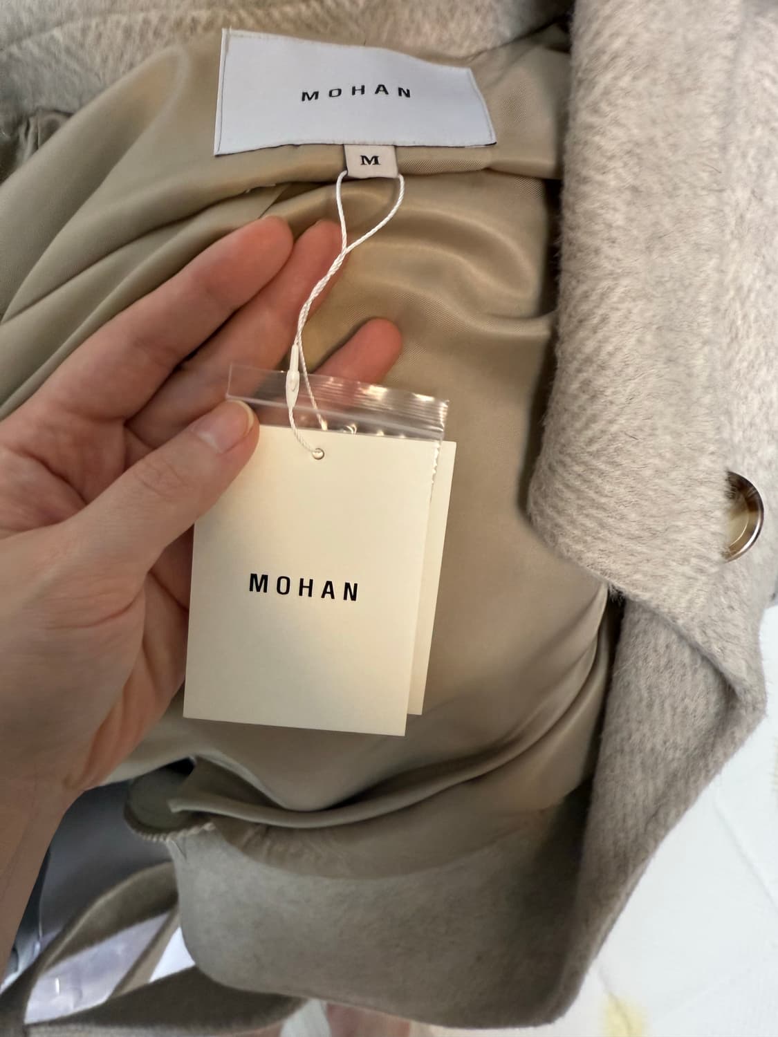 모한 울100% 코트 m 상품이미지3