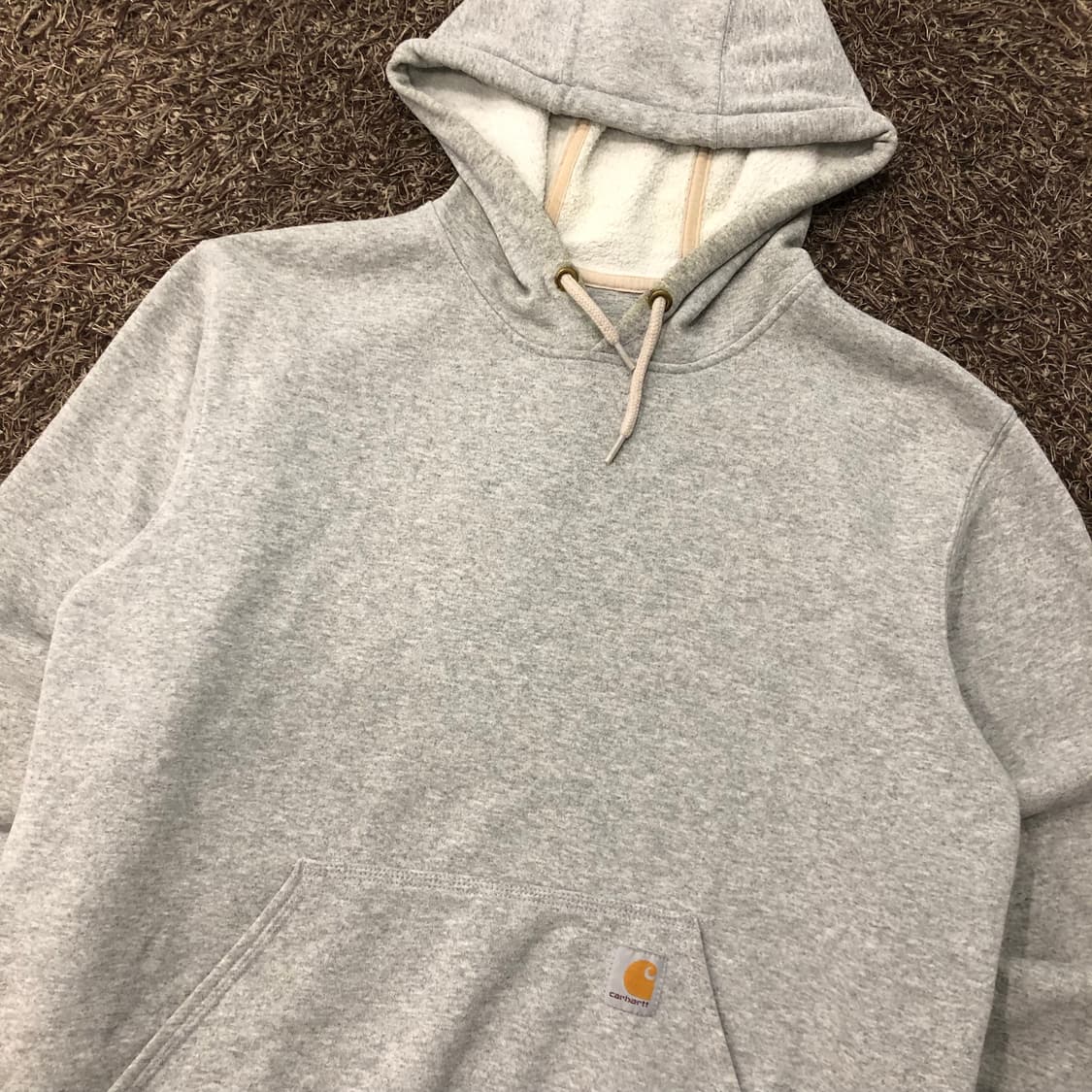 칼하트 레터링 로고 후드티 상품이미지2