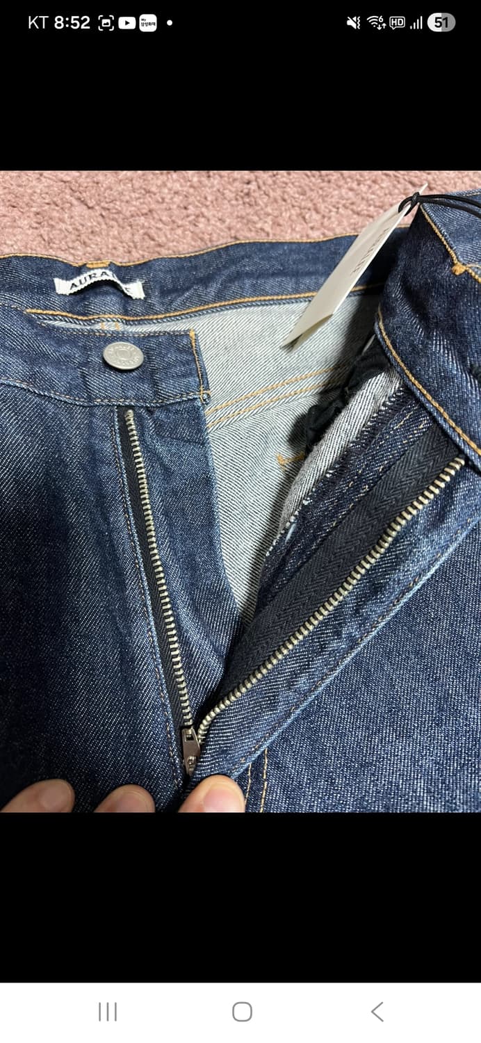 (34) 오라리 하드트위스트 5P 인디고 데님 상품이미지5