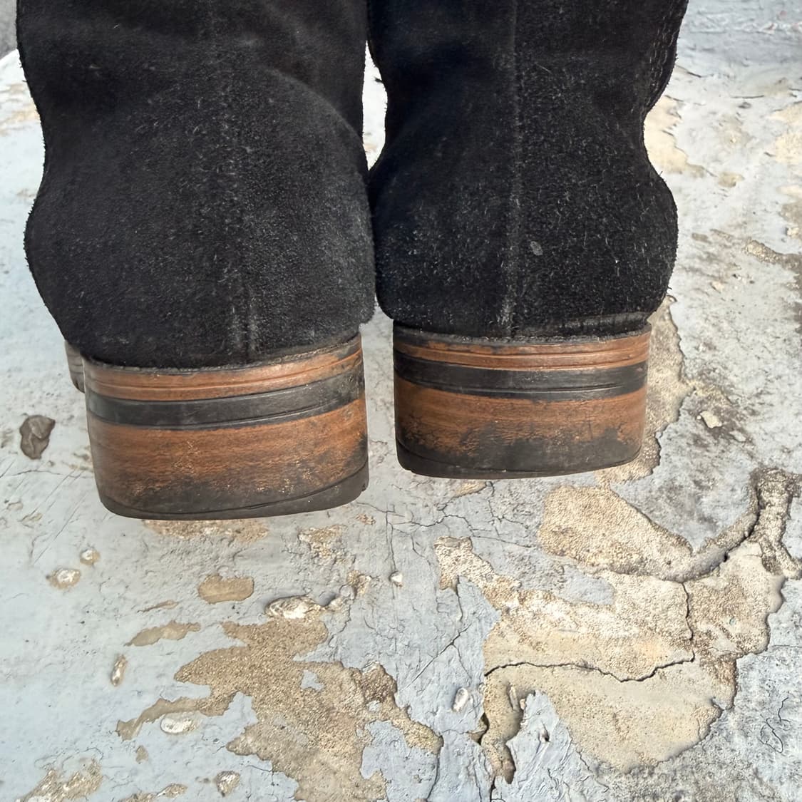 스웨이드 블랙 롱부츠 270 상품이미지6