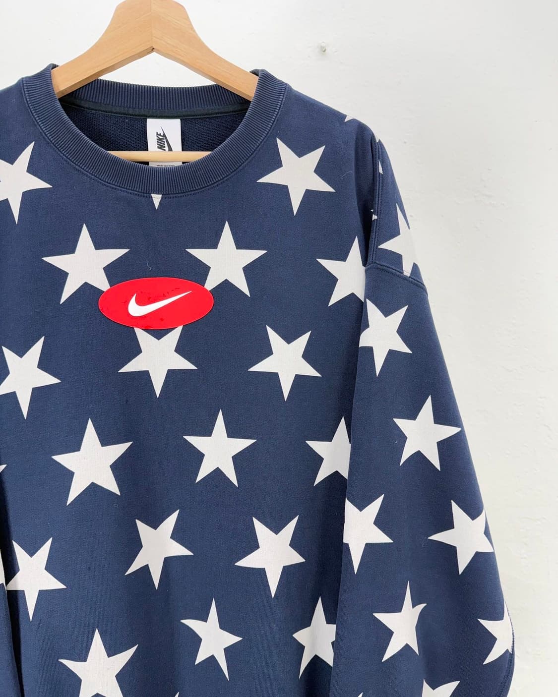 나이키 nrg 스타크루 옵시디언 크루넥 스웨트 러버 셔츠 상품이미지3