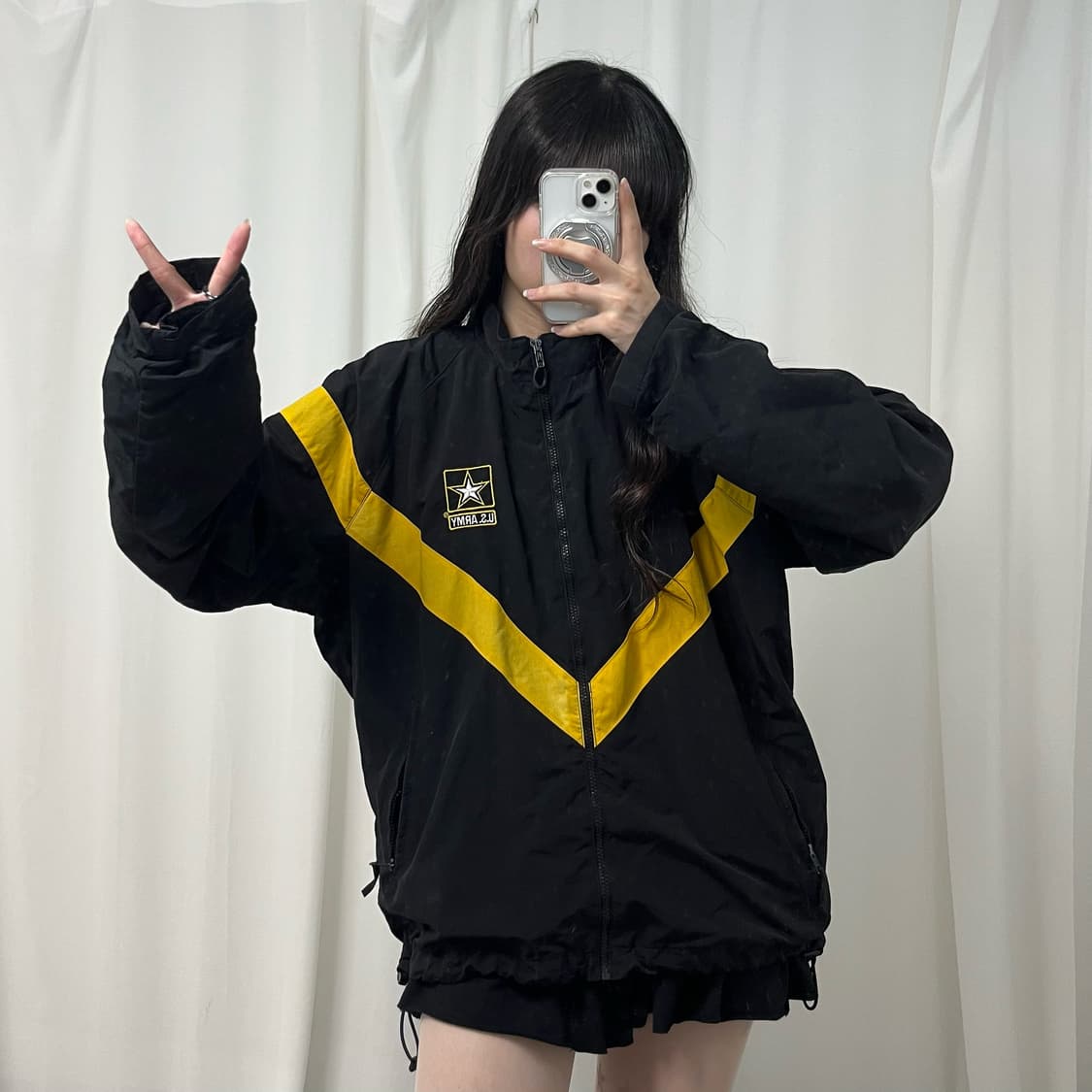U.S. ARMY APFU black windbreaker 상품이미지2