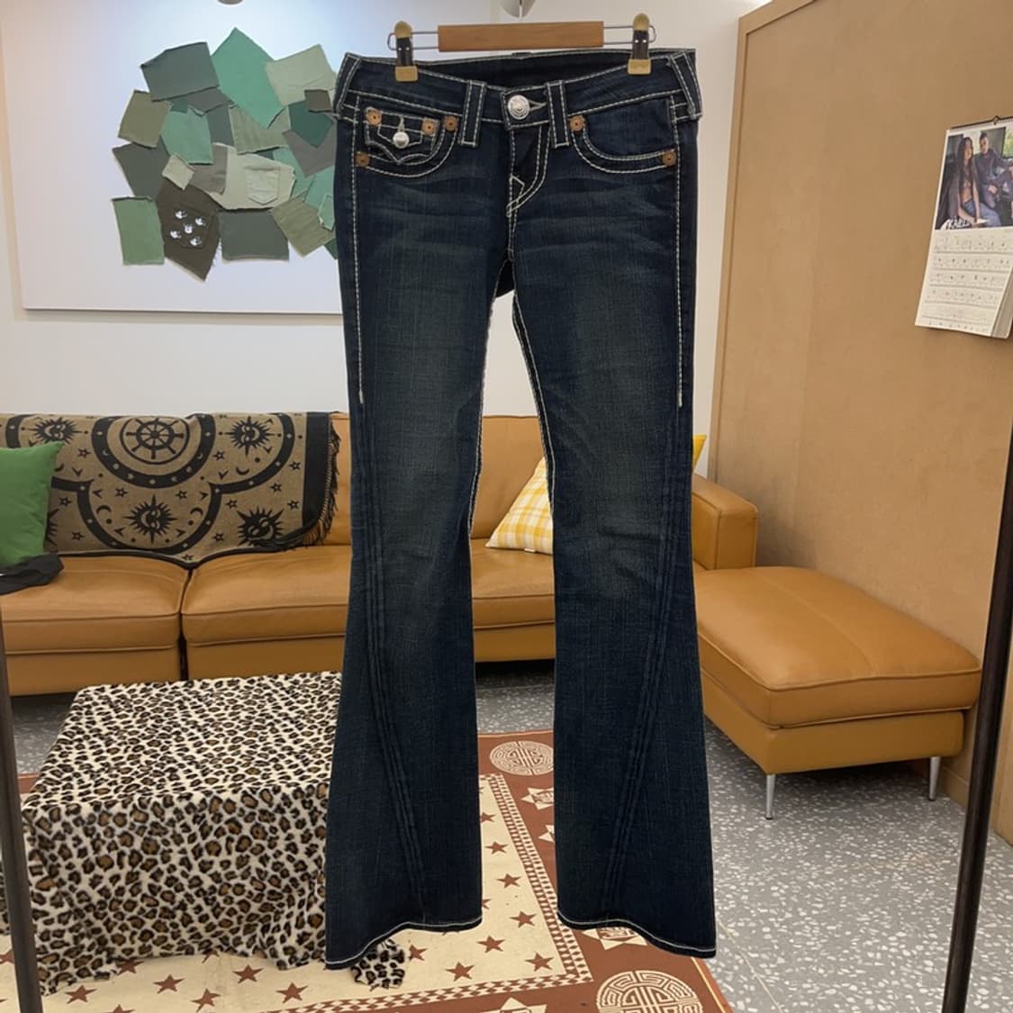 트루릴리전 조이빅티 올드스쿨 레트로 부츠컷 데님팬츠 25인치 C09027 상품이미지3