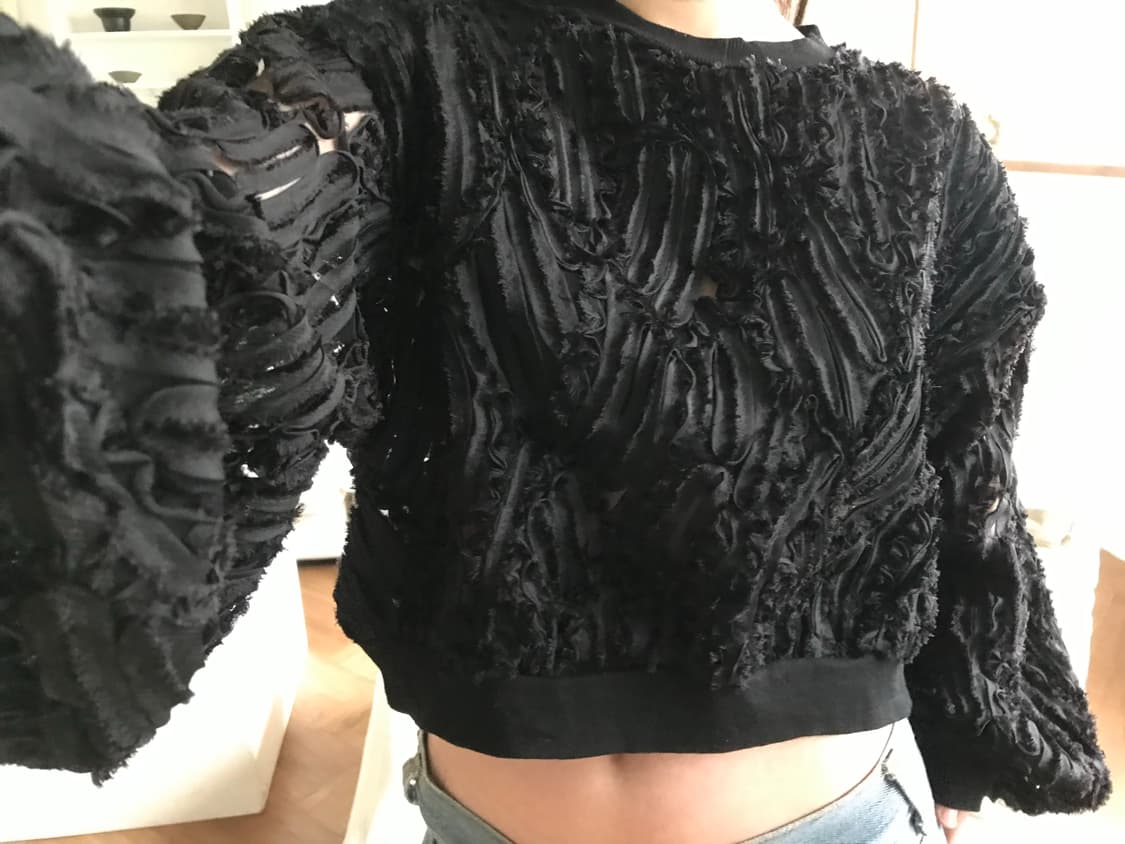 vintage black lace top 상품이미지7