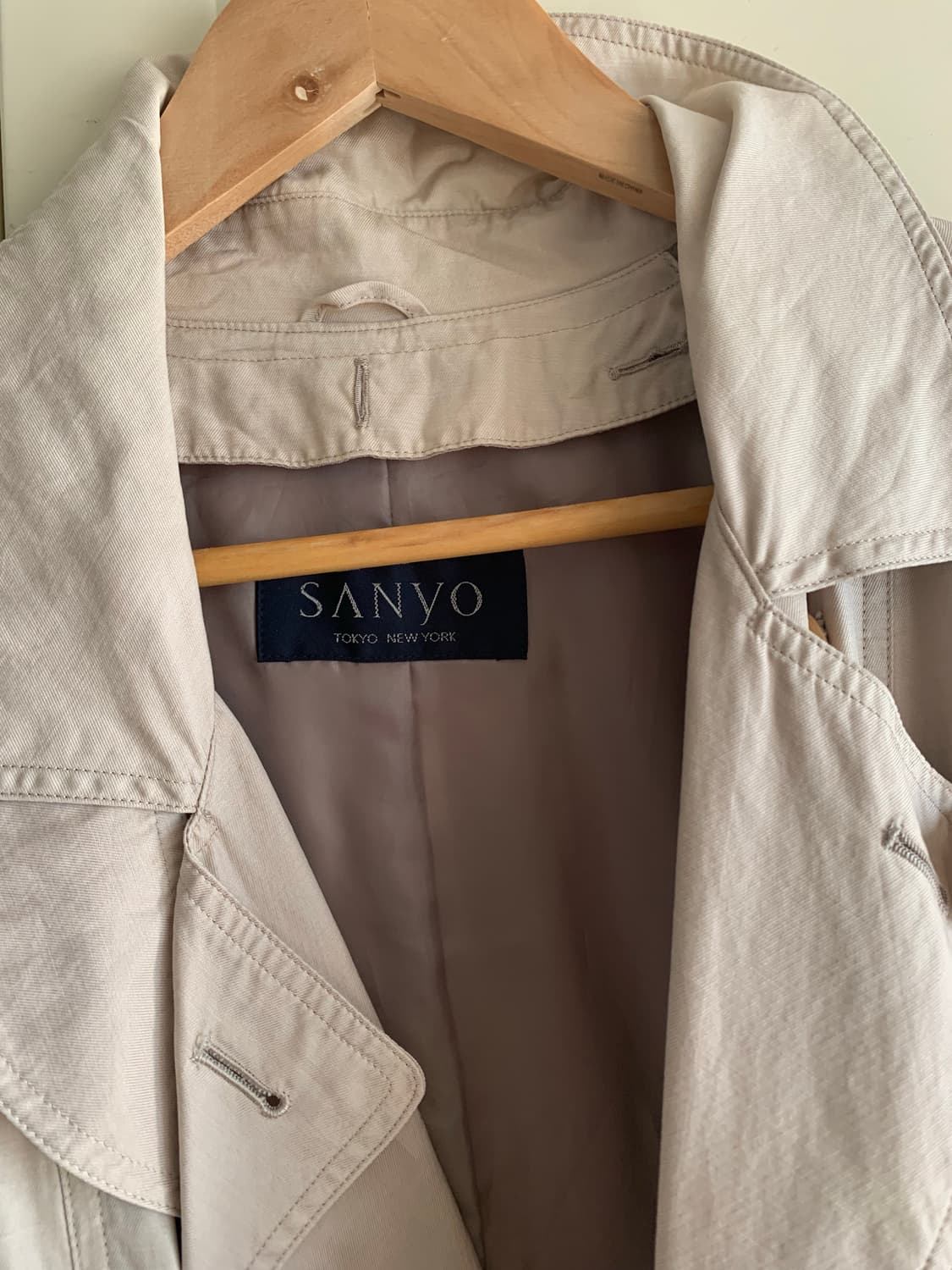 산요 일본. 빈티지 트렌치코트 상품이미지5