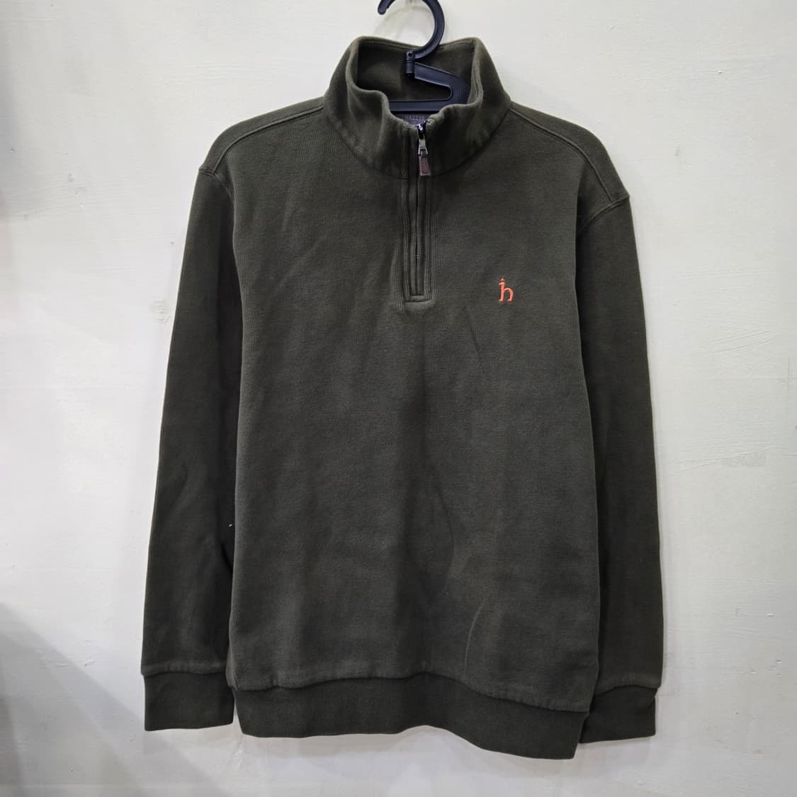 [95] HAZZYS 하프집업 맨투맨 (카키) 상품이미지1