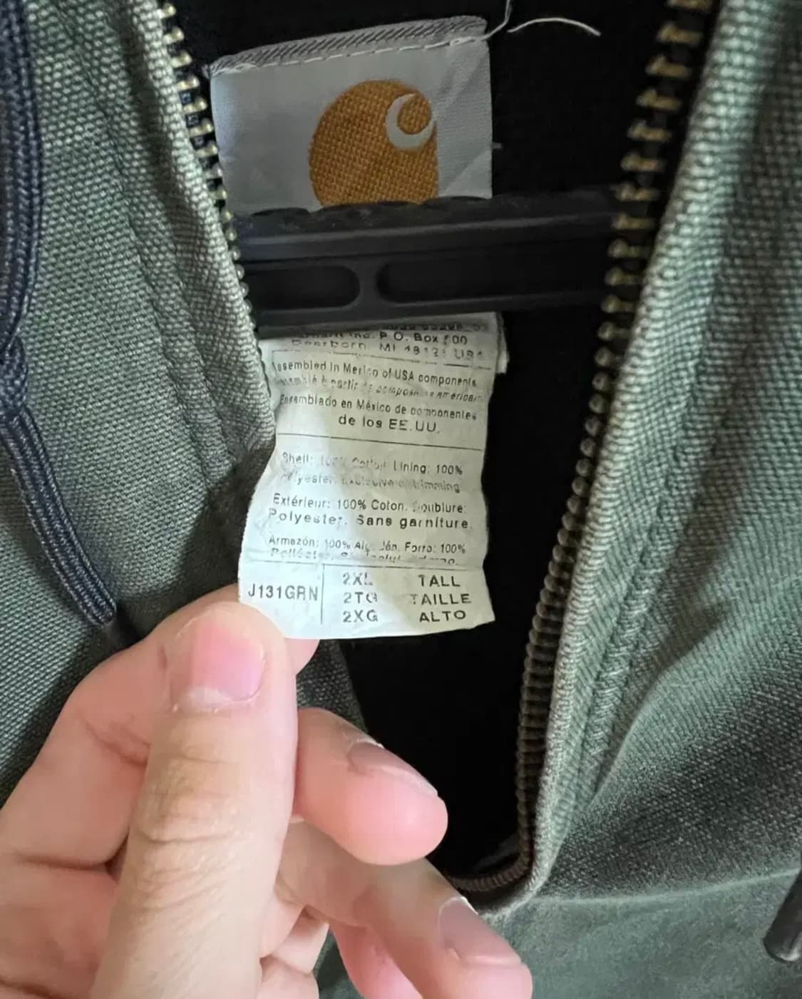 [XXL] 칼하트 워크자켓 올리브그린 상품이미지2