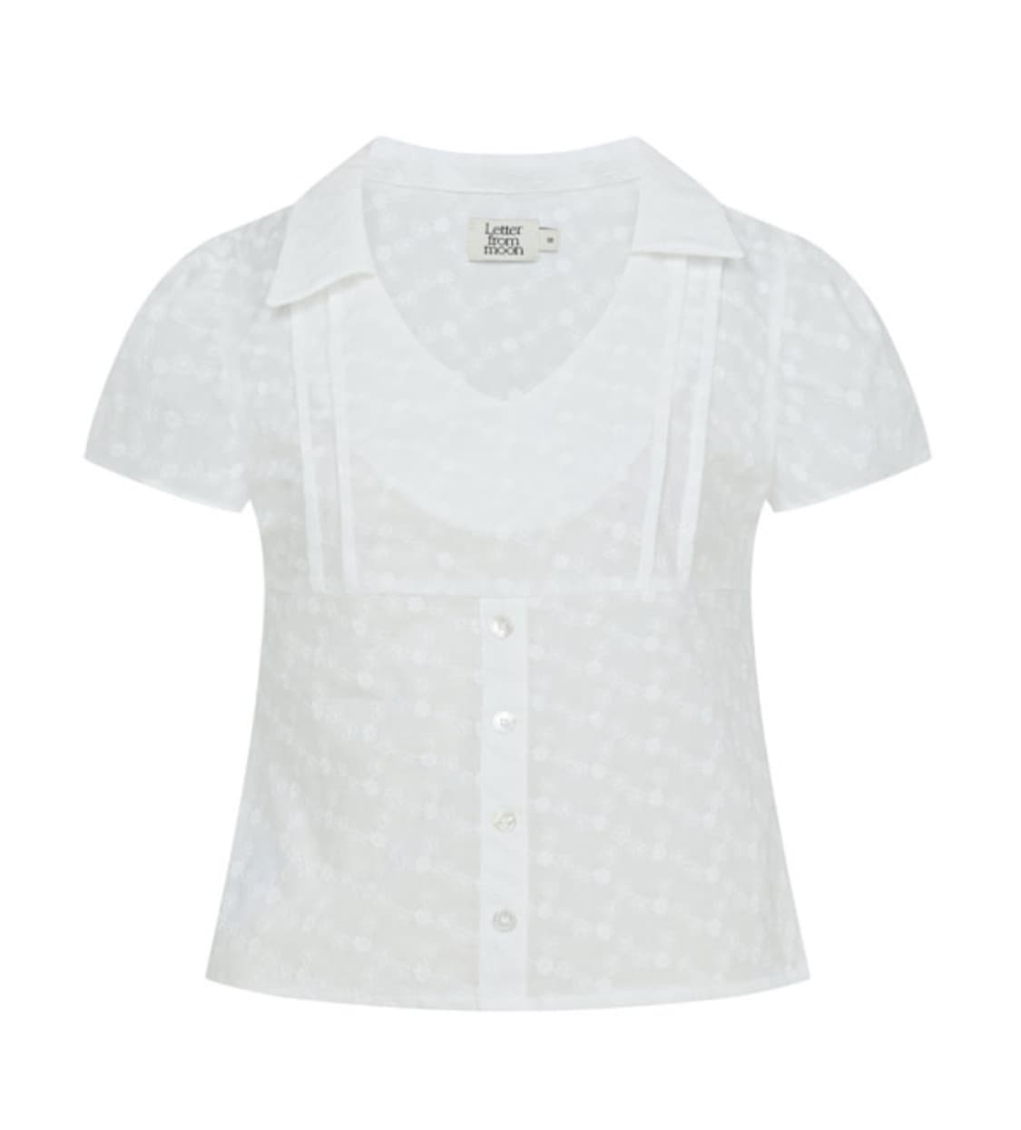 [새상품] 레터프롬문 베키아 브이넥 카라 블라우스 (S) 상품이미지2