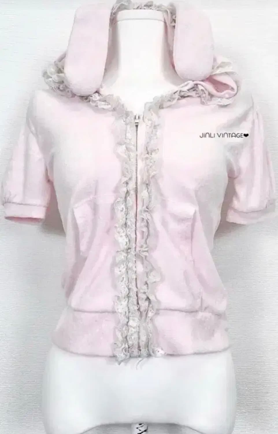 빈티지 슈가돌 우사미미 후드집업 핑크 stc 진리 히메갸루 로걀 상품이미지1