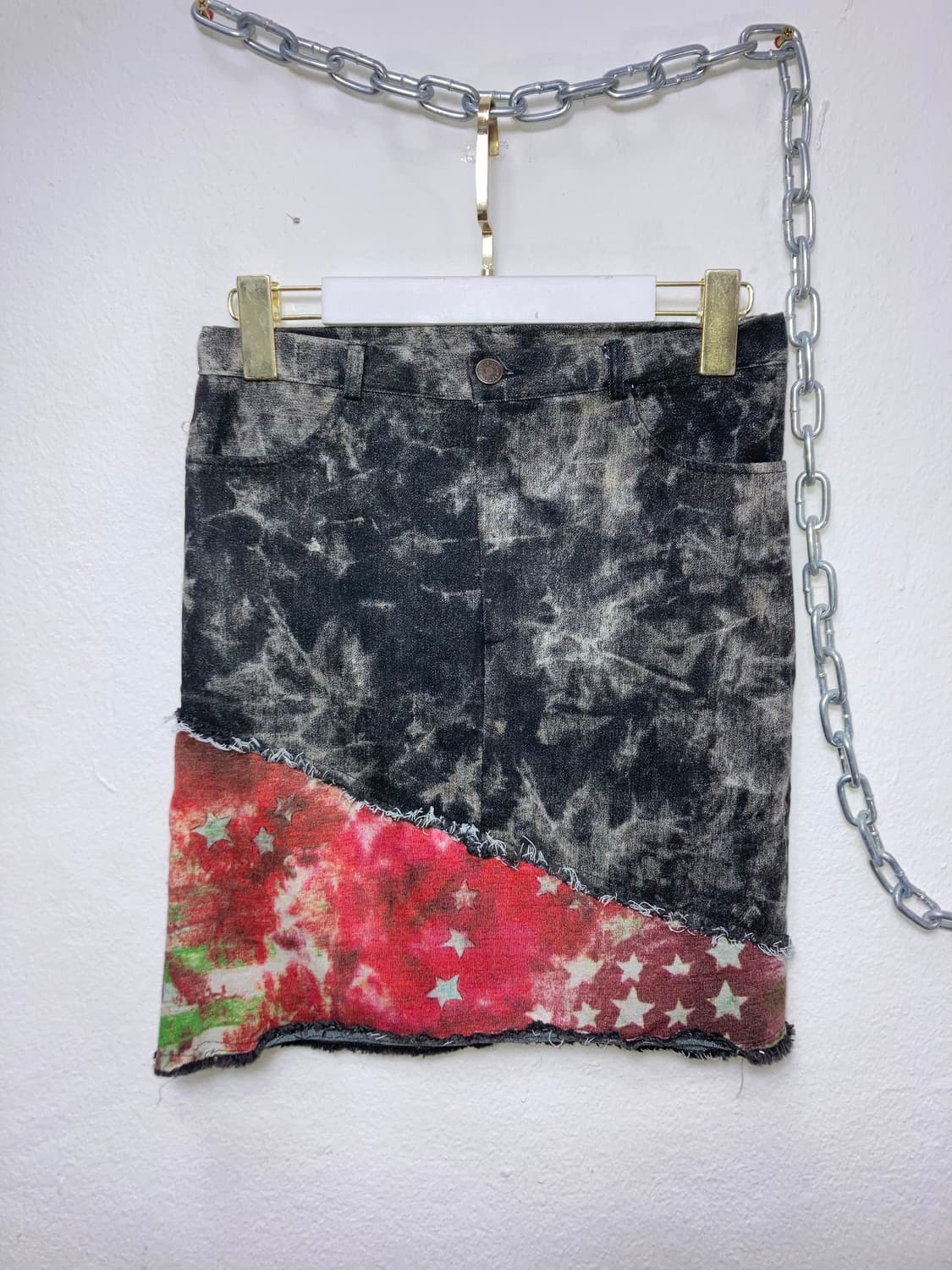 워싱 데님 스커트 상품이미지3