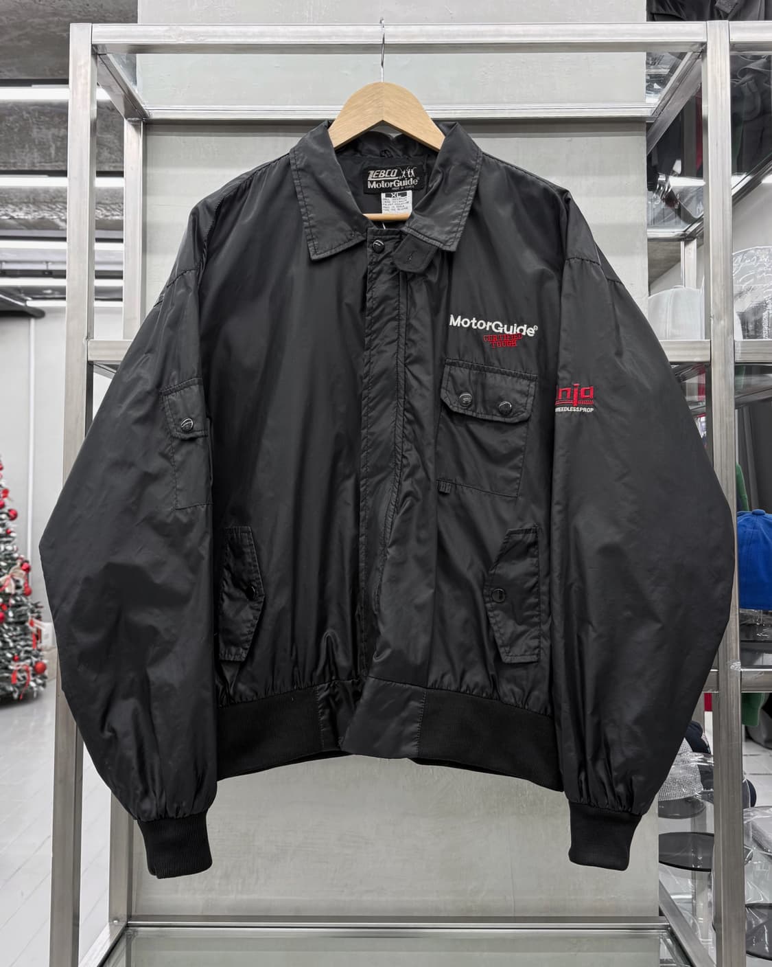 ZEBCO 모터 가이드 글로시 윈드 브레이커 자켓 상품이미지4