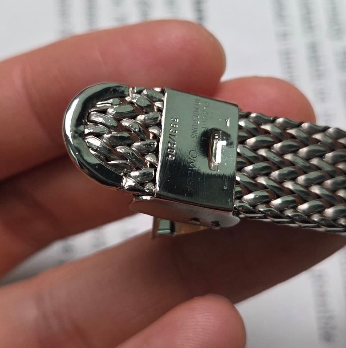 레어] 빈티지 오메가 드빌 사각탱크 샴골판 각유리 남성용 브레이슬릿 ve 상품이미지6