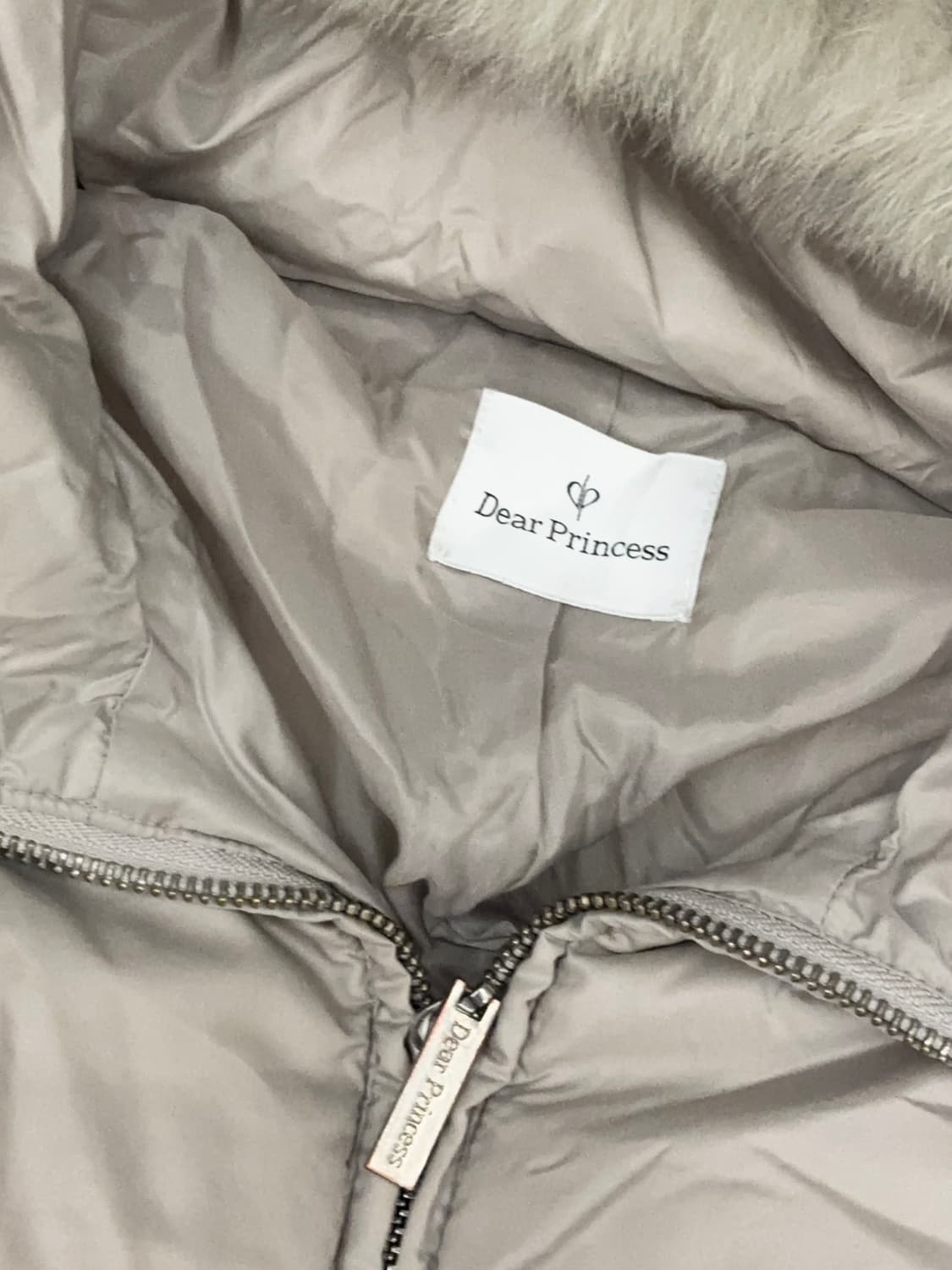 디어 프린세스 라떼맛 레이스 퍼 패딩 히메갸루 라떼갸루 갸루퍼패딩 상품이미지2