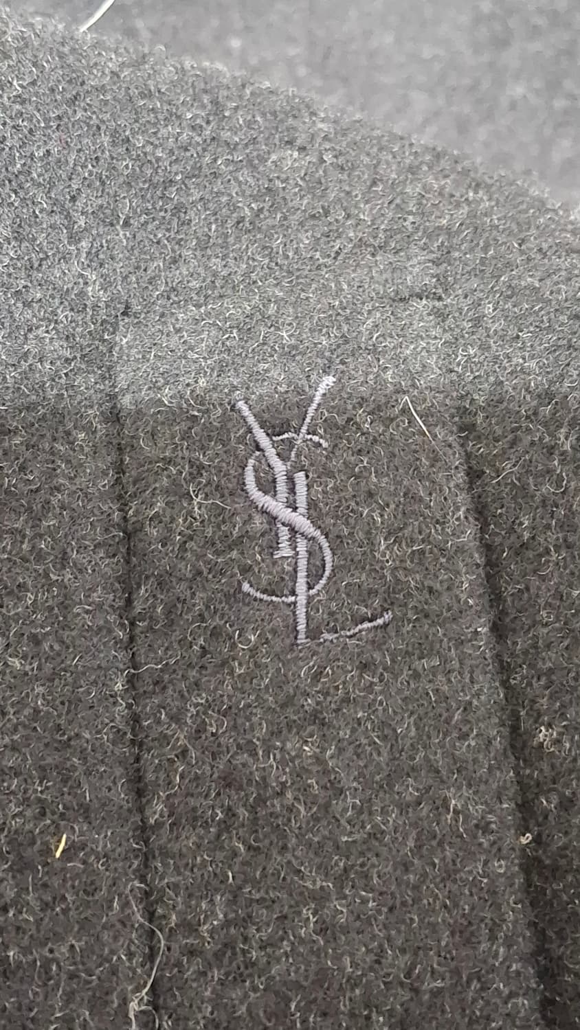 YSL)입생로랑 캐시미어 블랙 코트 상품이미지6