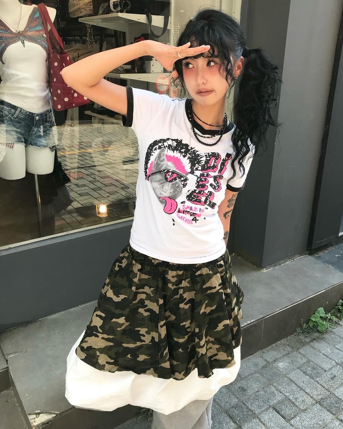 Diesel Ringer T-shirt 상품이미지1