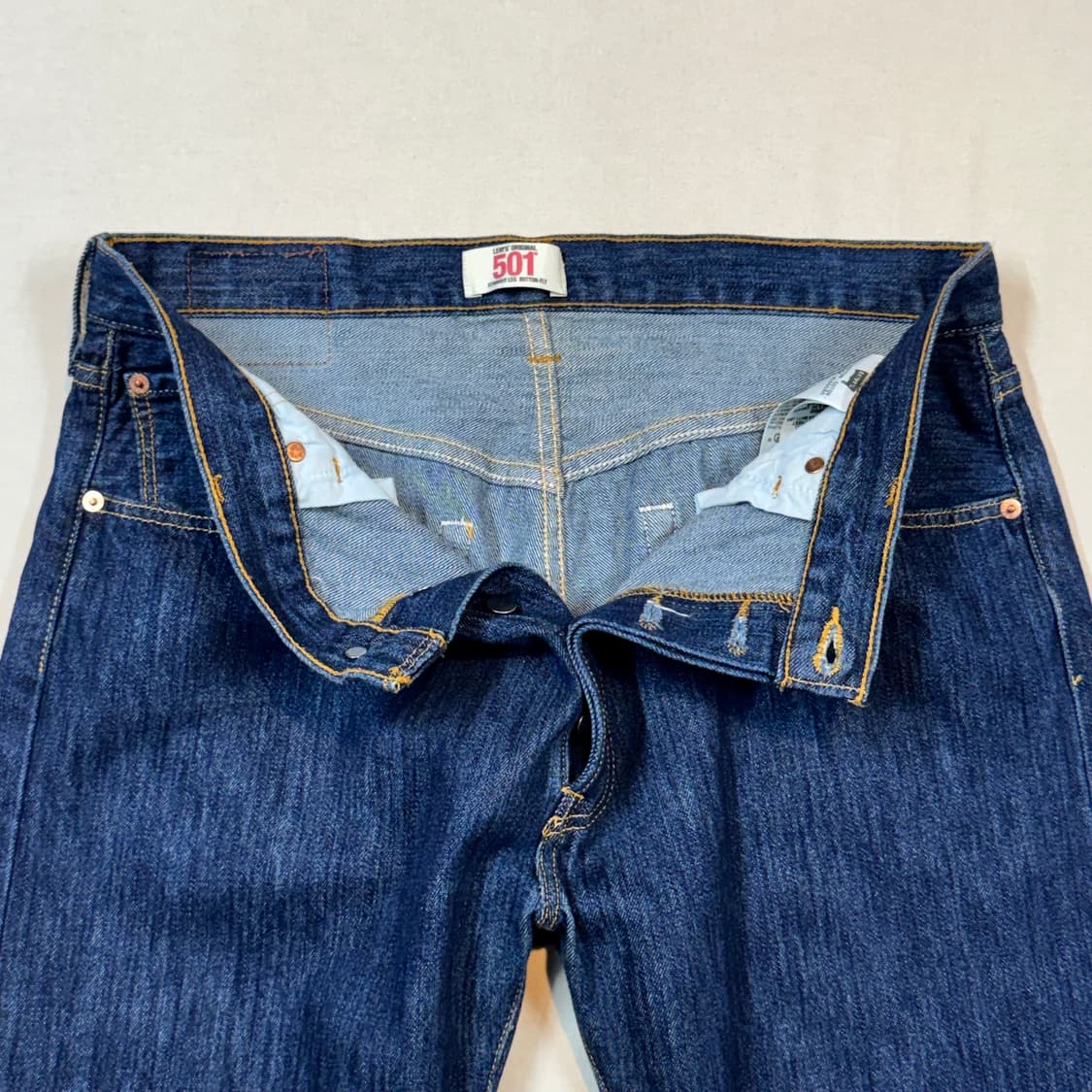 36inch) 리바이스 501 버튼플라이 진청 데님 청바지 상품이미지8