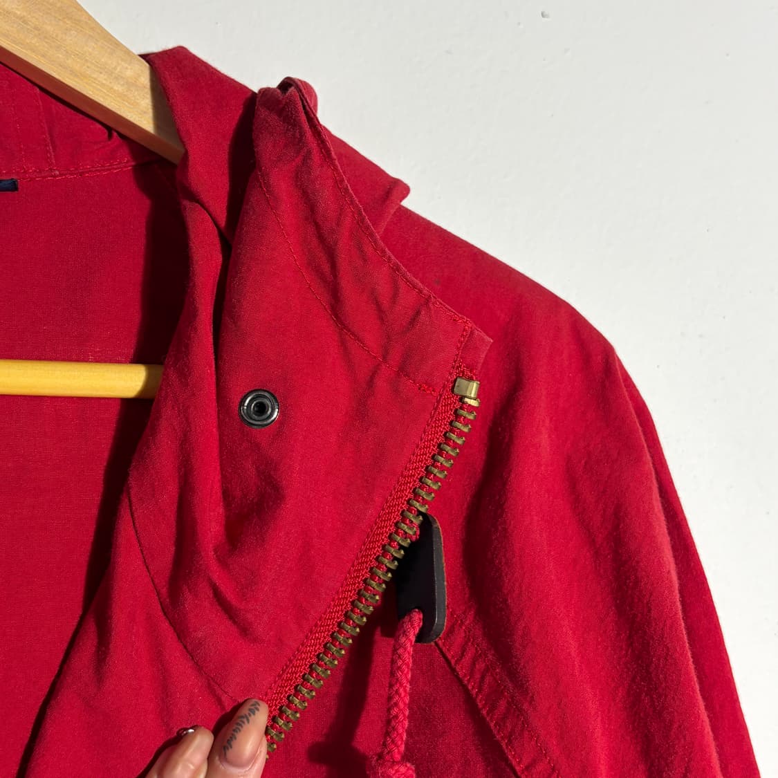 폴로 랄프로렌 빈티지 레드 후드 파카 자켓 상품이미지6