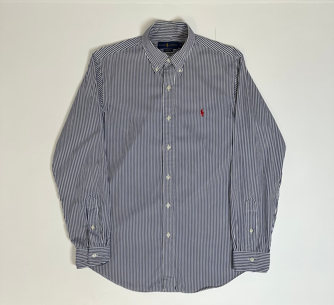 폴로 큐알탭 스트라이프 셔츠  상품이미지1