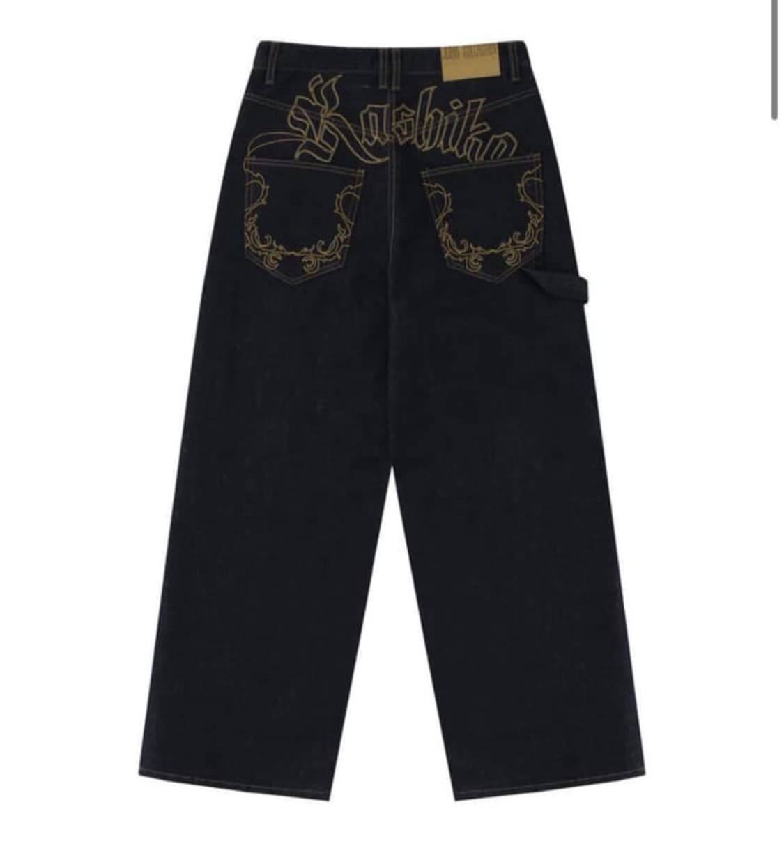 카시코 자수 논페이드 데님 팬츠 블루 상품이미지1