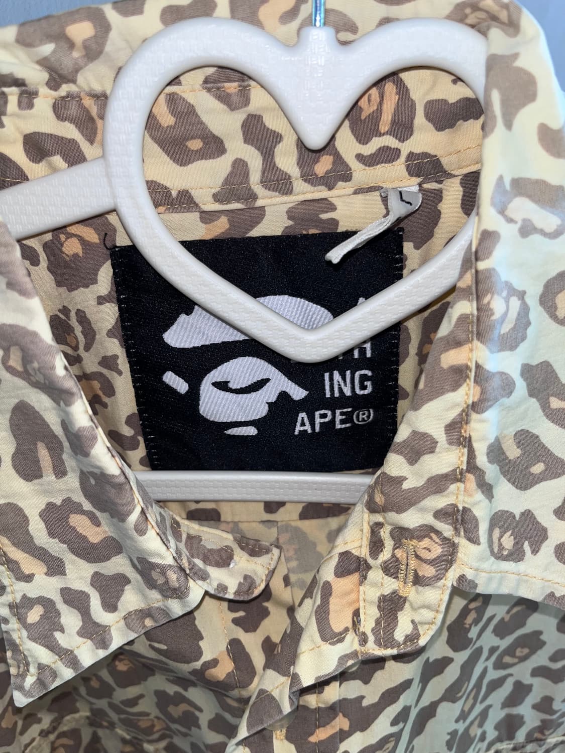 베이프 에이프 호피 반팔 셔츠 상품이미지5